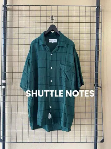SHUTTLE NOTES 샤틀노츠 레이온 오픈 카라 셔츠