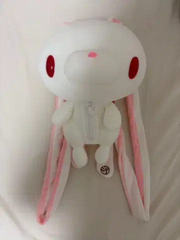 범용 토끼 봉제 인형 백팩 모리 척 그루미 화이트