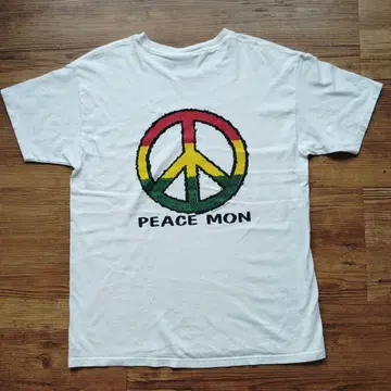 90s00s Lee USA제 PEACE MON 백 프린트 T셔츠 L