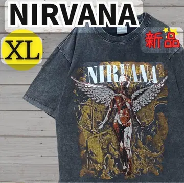 닐바나 NIRVANA 새상품 해외 밴딩 T셔츠 미사용 새상품 락 2882