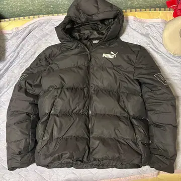 PUMA 다운 자켓 후드 부착 블랙 남성용