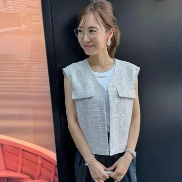 앰프레강트 트위드 베스트 베스트