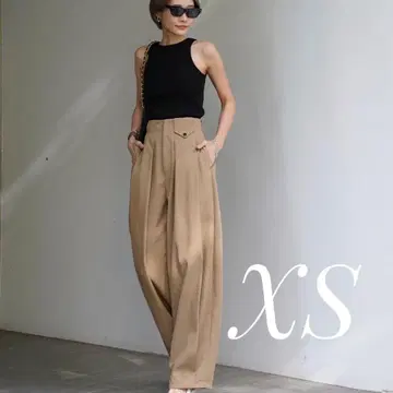 ELLIE 턱 트라우저 [ BEIGE ]