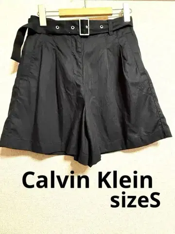 Calvin Klein 로고 벨트 큐롯 팬츠 size S