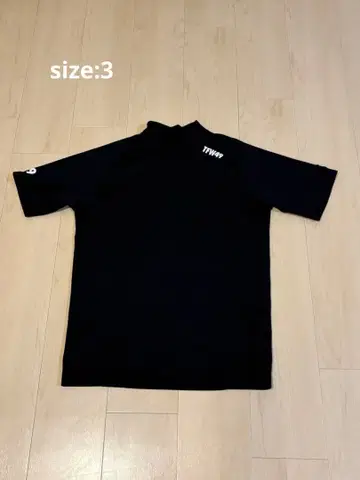 TFW49 골프웨어 모크넥 셔츠 블랙 size:3