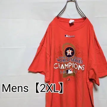 L87 [US 수입] 2017 월드 시리즈 우승 기념 T셔츠 [2XL] 오렌지