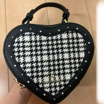 SAMANTHAVEGA 하트형 하운드투스 숄더백