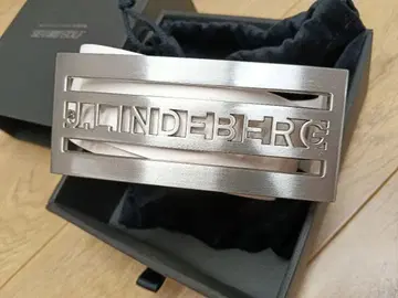 J.LINDEBERG 벨트 화이트 로고 버클