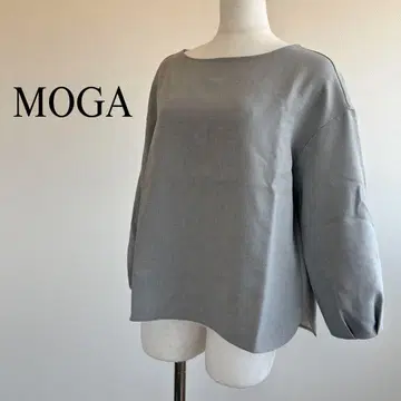 MOGA 모가 퍼프 슬리브 풀오버 블라우스 그레이 사이즈 2 M