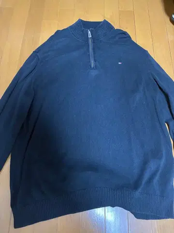 TOMMY HILFIGER 하프 지퍼 니트 스웨터 XL