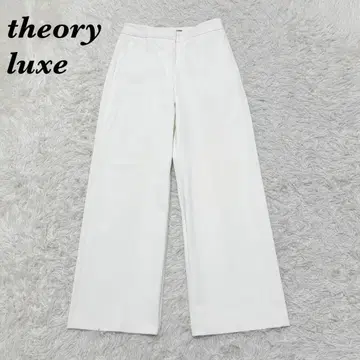 theory luxe NEW LUCENT 센터 프레스 슬랙스 30 화이트