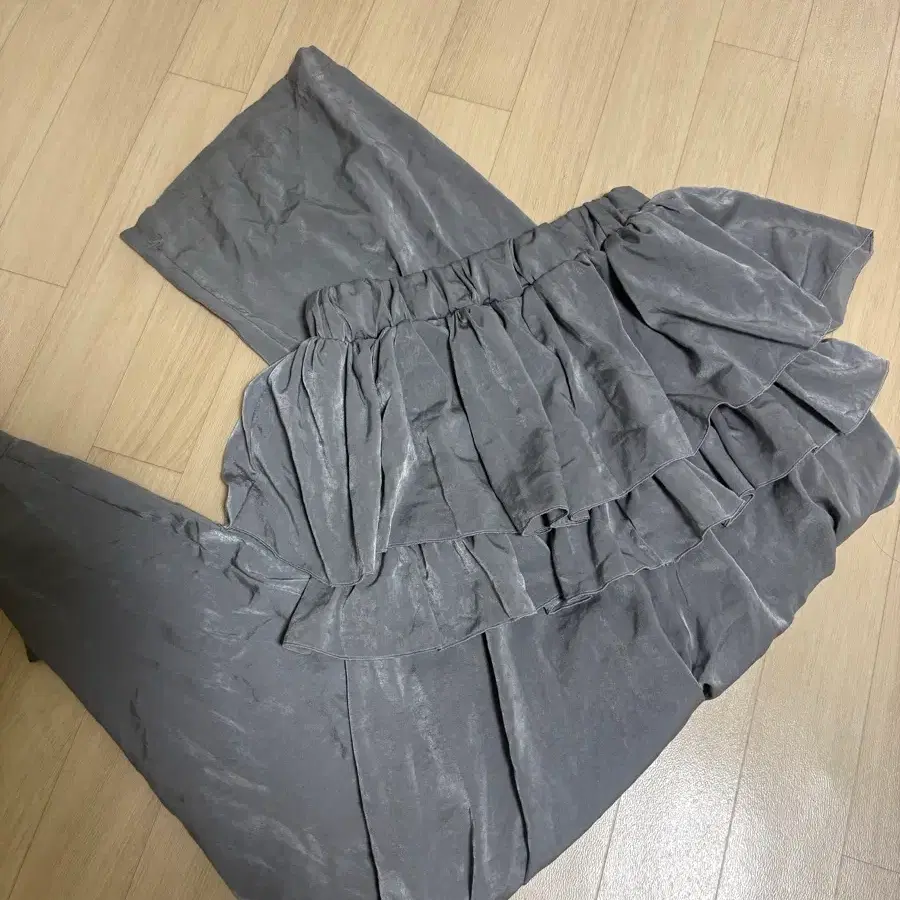 스커트팬츠 레이어드 트레이닝 롱팬츠