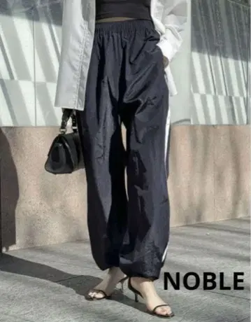 가격 인하! [ 미사용 ] NOBLE 싱글 라인 스포티 팬츠