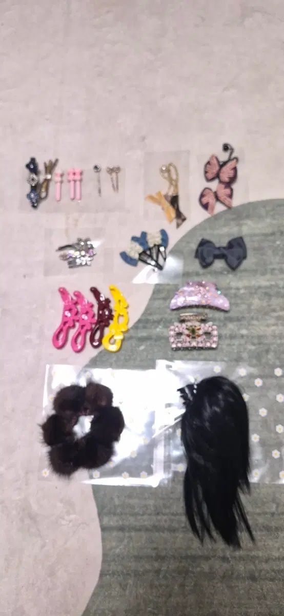헤어 악세서리 세트 집게핀 머리끈
