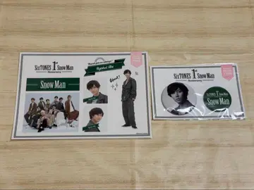 Snow Man 1st Anniversary 아베 료헤이 캔뱃지 스티커