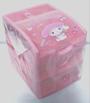 마이멜로디 2단 서랍장 서랍 산리오 2단 서랍장 서랍 핑크