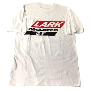 [ 레어 ] LARK McLaren GT 백 프린트 T셔츠 레이싱 화이트