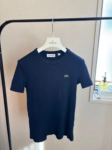 LACOSTE 라코스테 반팔 T셔츠 네이비 악어 로고 S