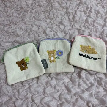 리락쿠마 미니 파우치 3종 세트