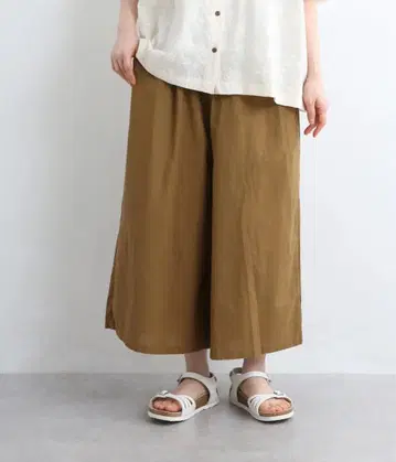 와이드 팬츠 가우초 팬츠 카멜 colork 카라쿠 나추란
