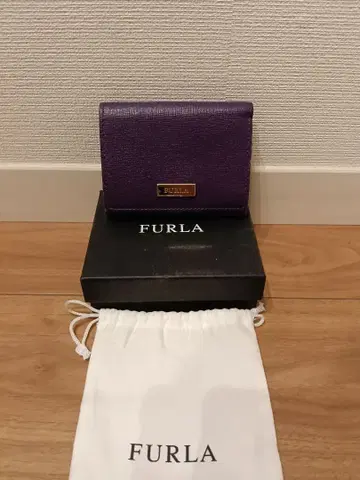 FURLA 3단 폴더형 지갑 퍼플
