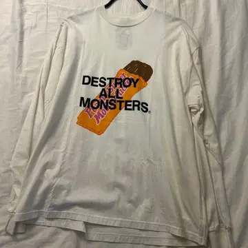 DESTROY ALL MONSTERS 긴팔T셔츠 화이트