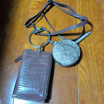 악어 엠보싱 숄더백 멀티 파우치 포함