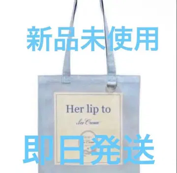 [새상품] herlipto Ice Cream Tote soda 스카이블루 토트백