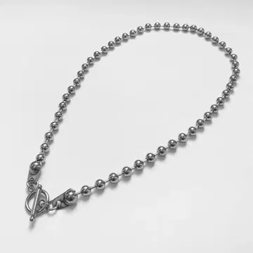 만텔 목걸이 볼 체인 목걸이 6mm 53cm T바 목걸이