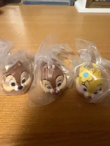 칩 칩앤데일 클라리스 디즈니 패션 반지 가챠가챠 3개