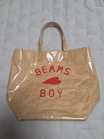 초레어 BEAMS BOY 토트백 베이지