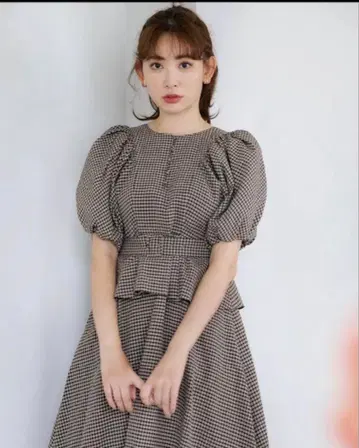 herlipto Portofino Belted Check Dress