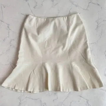 노블 머메이드 스커트 [ M ] 36 아이보리 무릎 기장 일본제 플레어