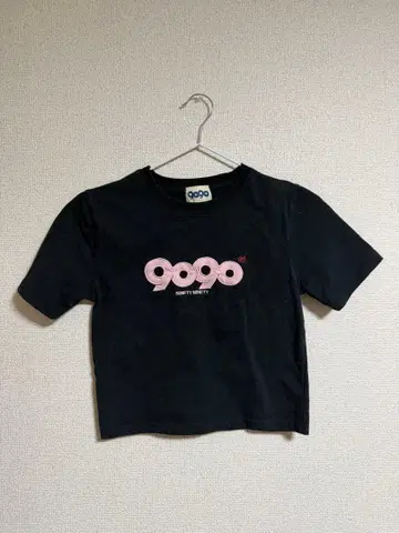 9090 짧은 기장 티셔츠 블랙