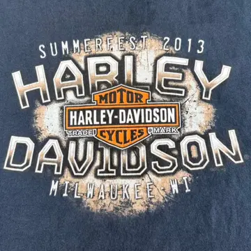 Harley-Davidson 티셔츠 빅 프린트