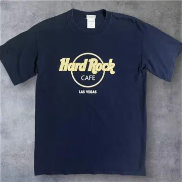 Hard Rock CAFE 라스베가스 티셔츠 네이비 M 올드 모델