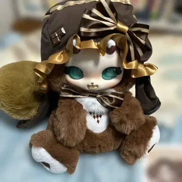 Boboco 500% 단풍 모자 고양이 봉제 인형