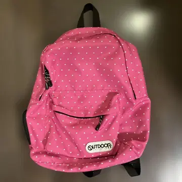 OUTDOOR PRODUCTS 도트 무늬 백팩 핑크
