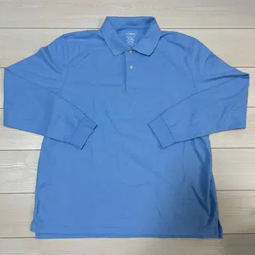 L.L.Bean 긴팔 피케 셔츠 블루 XL 사이즈