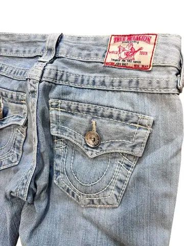 USA제 Y2K 헤이세이 갸루 TRUE RELIGION 부츠컷 데님 25