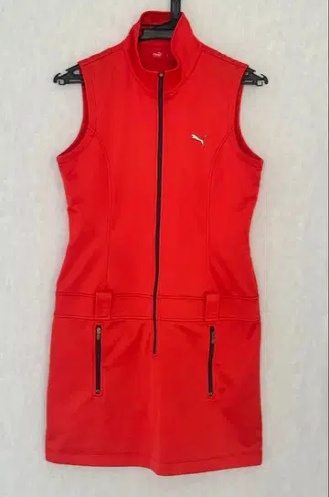 PUMA 골프 원피스 L 오렌지 슬리브리스