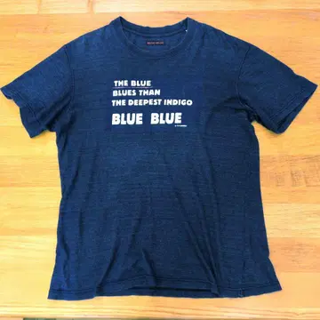 BLUE BLUE 셔츠 인디고 블루 계열 사이즈 L