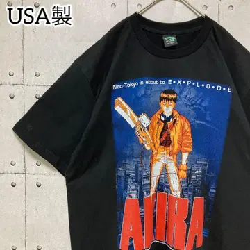 AKIRA 아키라 T셔츠 카네다 USA제 양면 프린트 애니메이션 영화 블랙 XL