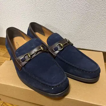 MODELLO VITA 비트 로퍼 네이비 스웨이드