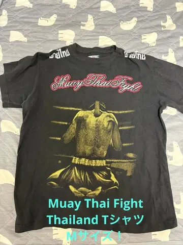 초레어 M! Muay Thai Fight Thailand T셔츠 블랙 무에타이
