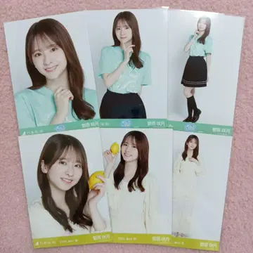 노기자카46 브로마이드 스가와라 사츠키 히로시마 T셔츠 히로시마 ver. 코디 6종 컴프