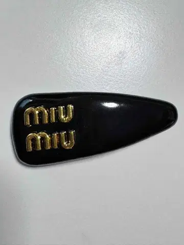 miu 머리핀 헤어 클립 블랙