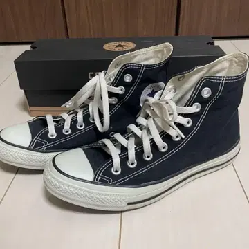 Converse 블랙 캔버스 하이컷 스니커즈