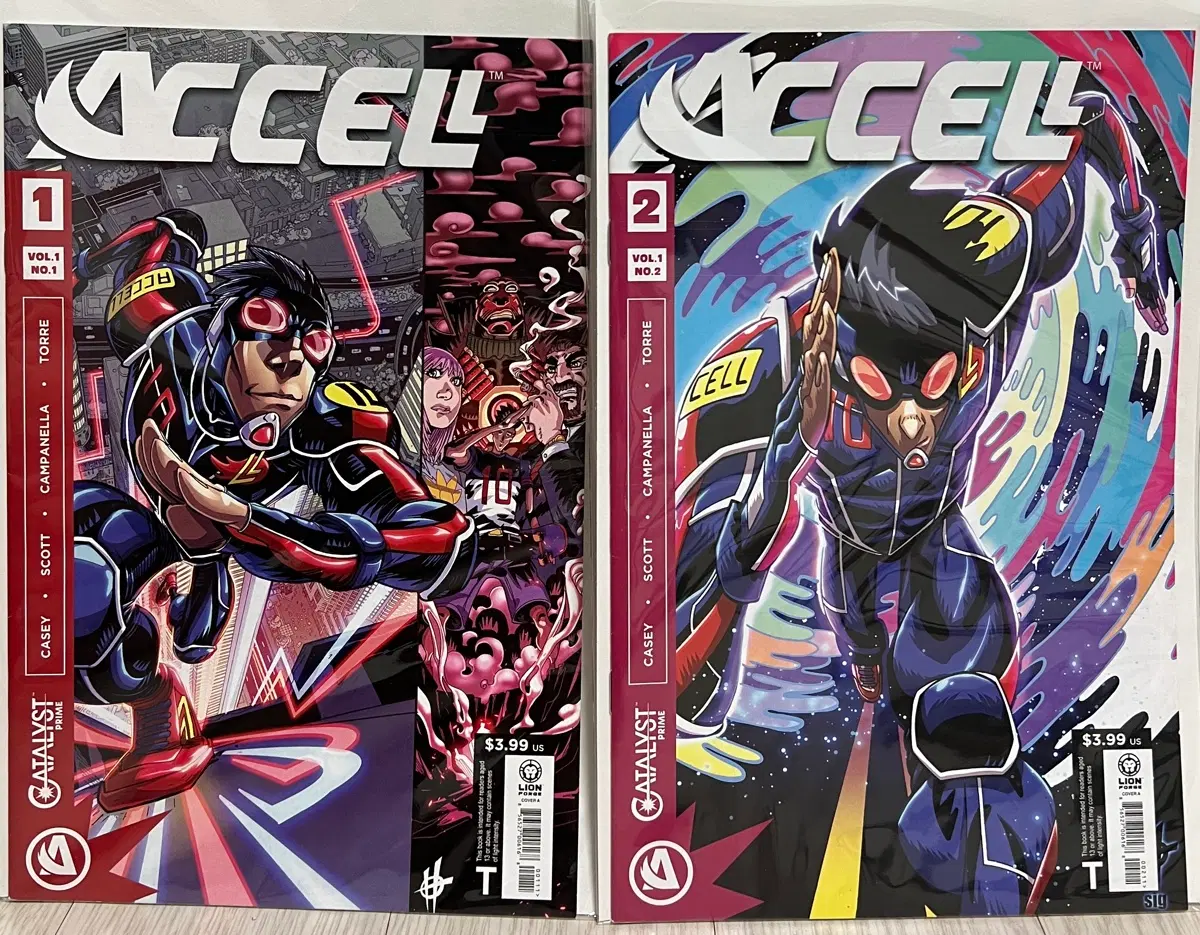 ACCEL 코믹스 1권 2권 세트