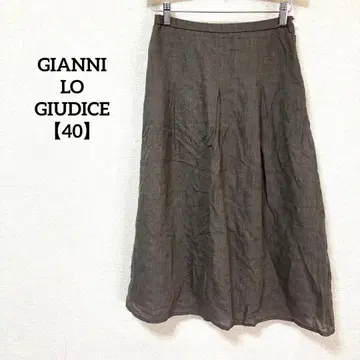 GIANNI LO GIUDICE [40] 플레어 스커트 일본제 코튼 98%